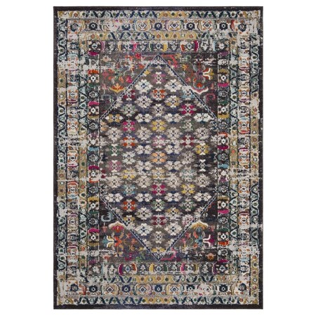 Safavieh Monaco Power Loomed Medium Rectangle Area Rug Brown & Grey - 4 ft. x 5 ft.-7 in. MNC255T-4